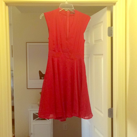 French connection red cocktail dress - Picture 1 of 3